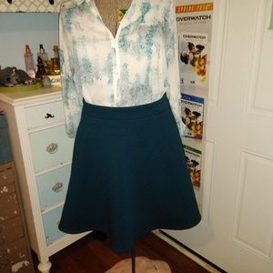 Torrid green skater skirt, size 16. New with tags
